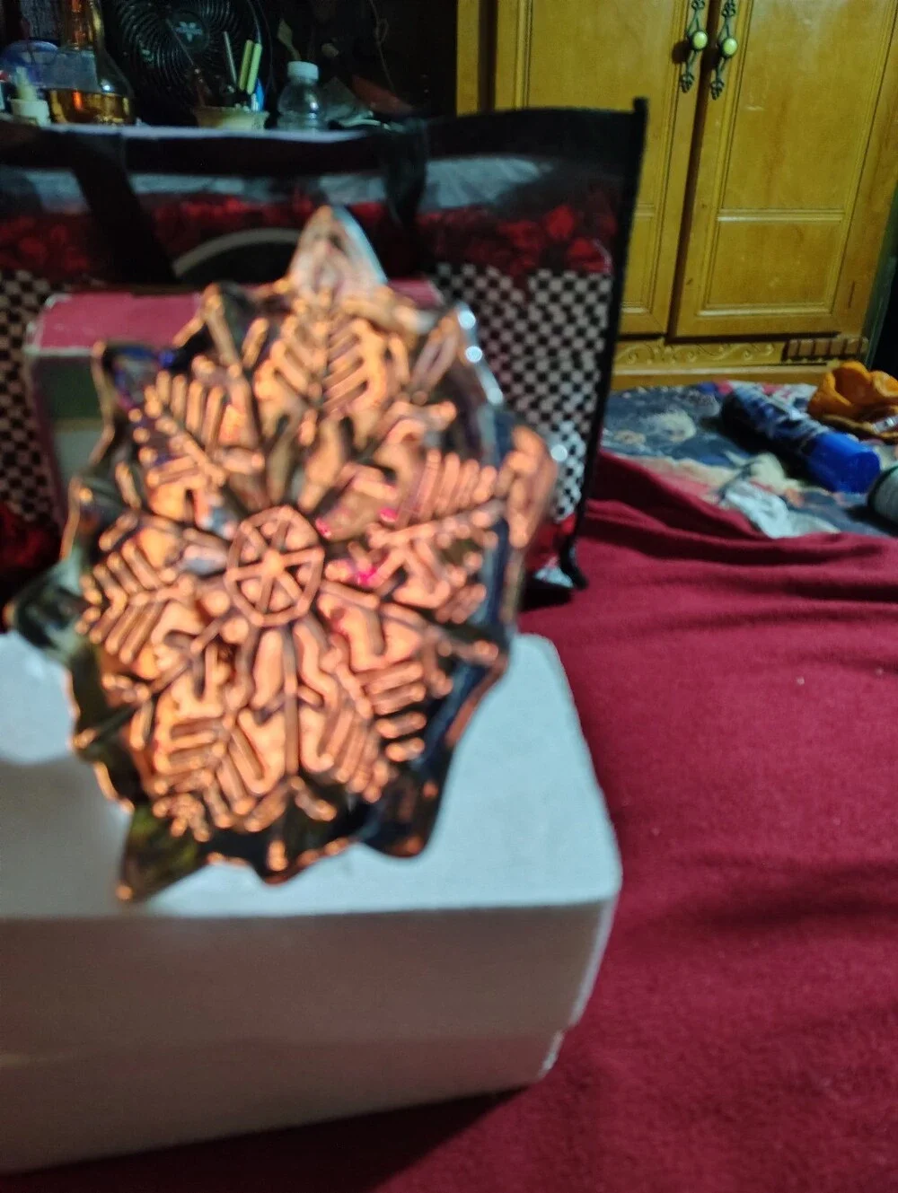 Silver Snowflake Searving Dish